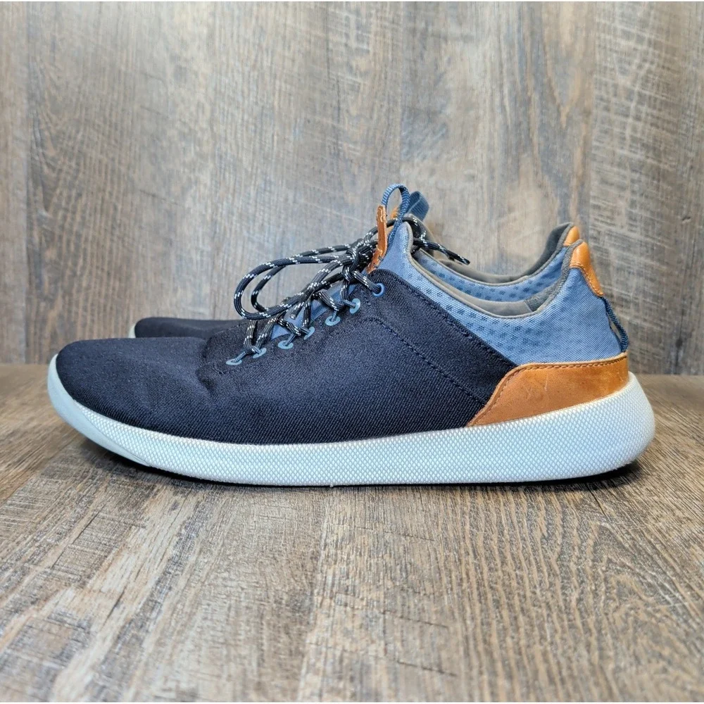 OluKai Nanea Li Navy Blue Mens Size 11.5 US Slip On Shoes Sneakers Loafers